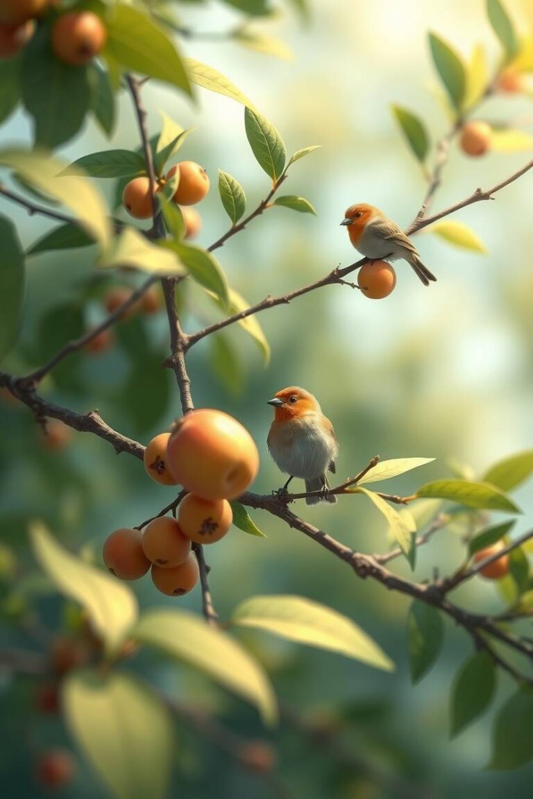 Birds and Fruits