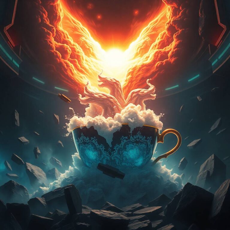 Storm in a cup – dramatic image
